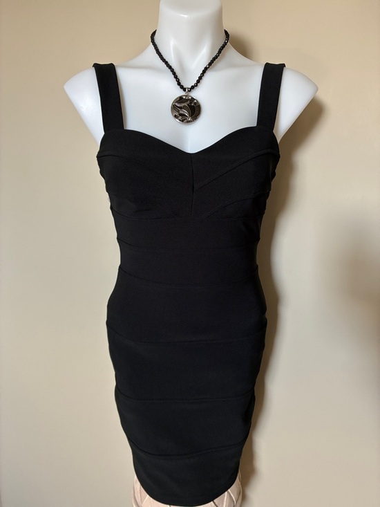Dynamite Dresses & Skirts - Dynamite Bodycon Mini Dress, Black, Sweetheart Neck, Wide Straps, Size: XS